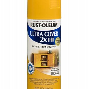 Spray Aerosol Ultra Cover 2x Amarillo Oro Brill. Rust Oleum